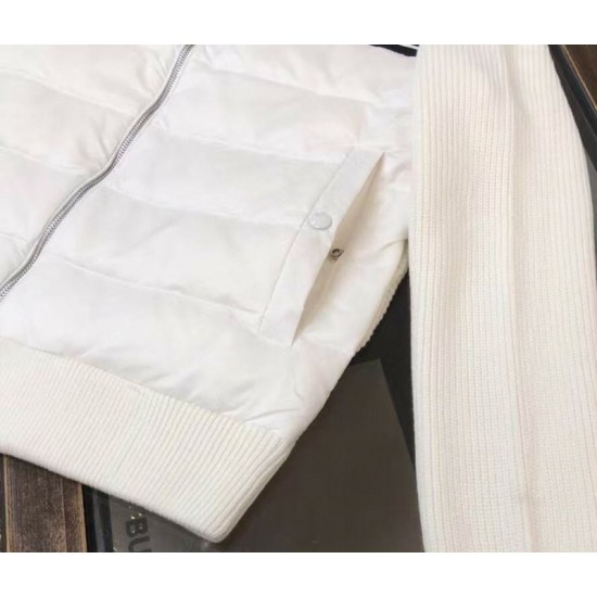 Wholesale High Quality Men Winter Jacket Knitted Down Comfortable Warm Couple Coat White Goose Down Filling Clothes Super Warm