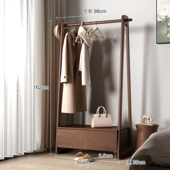 Integrated Bedroom Floor Area Drawer Cabinet Storage Rack Entrance Storage Rack Hanging Clothes and Hats Rack