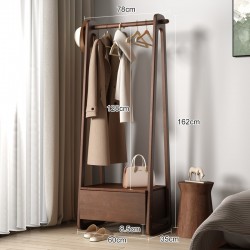 Integrated Bedroom Floor Area Drawer Cabinet Storage Rack Entrance Storage Rack Hanging Clothes and Hats Rack