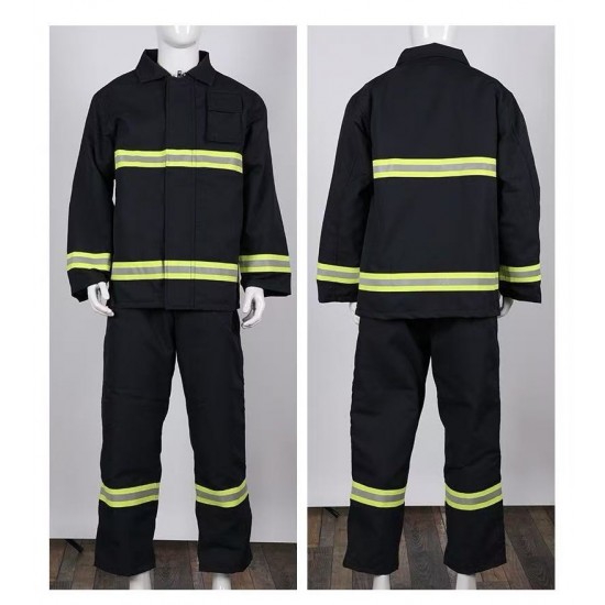 3C Spring Fall Aramid Flame Retardant PTFE Waterproof Firefighter Suit Safety Clothes Forest Emergency Rescue Firefighter Suit