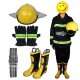 3C Spring Fall Aramid Flame Retardant PTFE Waterproof Firefighter Suit Safety Clothes Forest Emergency Rescue Firefighter Suit