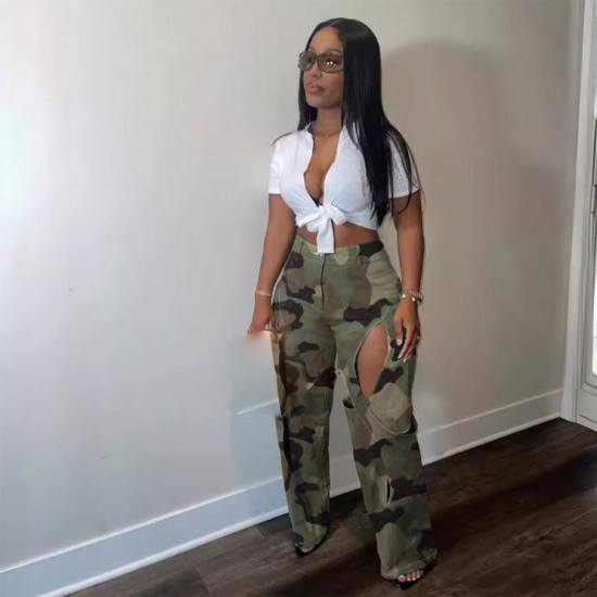 Customized New Trend High Quality Jeans Loose Wide Leg Washed Distressed Jeans for Men Boys Daily Wearing Clothes