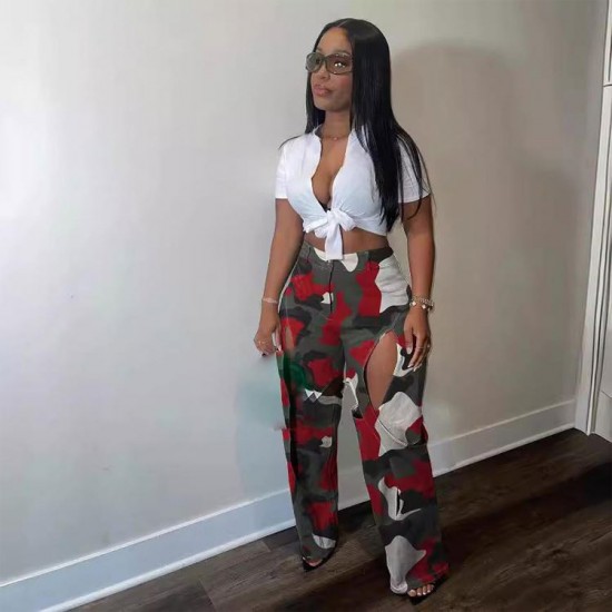 Customized New Trend High Quality Jeans Loose Wide Leg Washed Distressed Jeans for Men Boys Daily Wearing Clothes