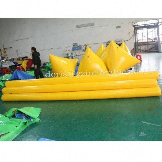 Triangle Shape Inflatable Floating Buoys | Durable PVC Water Warning Markers for Marine Safety