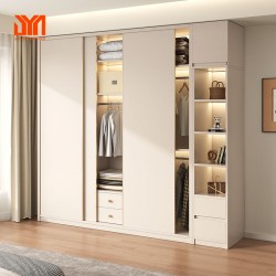 JYN Cupboard Wardrobe Made Wardrobe Bedroom Furniture Clothes Closet Set Bedroom Furniture with Sliding Doors