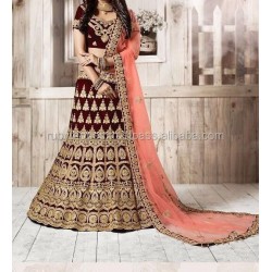 Elegant Ladies Indian Ethnic Cotton Lehenga Choli Long Fashion Suit for Wedding and Party Latest Designs for Adults