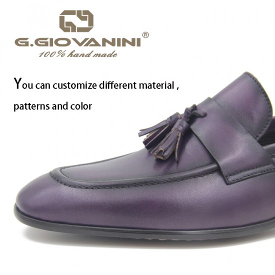 Men Casual Shoes Breathable Leather Loafers Office Shoes for Men Driving Moccasins Comfortable Slip on Fashion Tassel Shoes