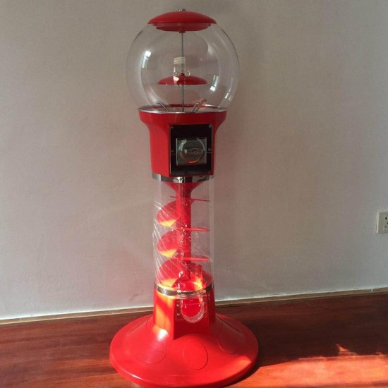 High Quality Big Aluminium Alloy Coin-operated Vending Machines for 65mm Bouncy Ball or 65mm Capsules