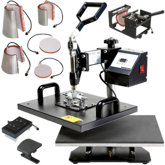 Top 3 Supplier Ech-800 Combo Heat Press Machine 8 in 1