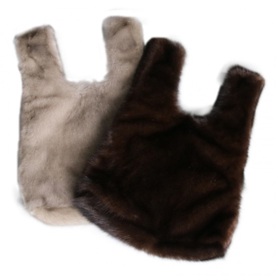 Western Style Mink Fur Tote Bags Lady Fashion Genuine Fur Handbags Wholesale Women Winter Party Bags