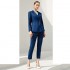 High-end Latest Design Women's Collar Slim Blouse Casual Pants Suit Office Suits Formal Clothes