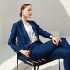 High-end Latest Design Women's Collar Slim Blouse Casual Pants Suit Office Suits Formal Clothes