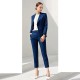 High-end Latest Design Women's Collar Slim Blouse Casual Pants Suit Office Suits Formal Clothes