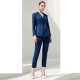 High-end Latest Design Women's Collar Slim Blouse Casual Pants Suit Office Suits Formal Clothes