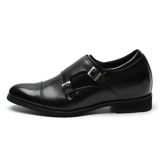 Handmade Formal Dress High Quality Genuine Leather Men's Height Increasing 7cm Business Shoes