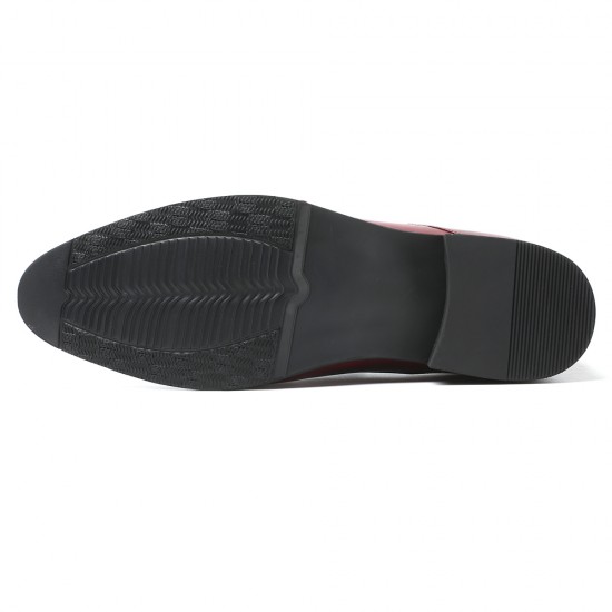 Handmade Formal Dress High Quality Genuine Leather Men's Height Increasing 7cm Business Shoes