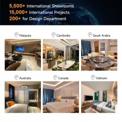 Apartment Project Veneer Wooden Wardrobe with Sliding Doors Closet for Clothes Organization