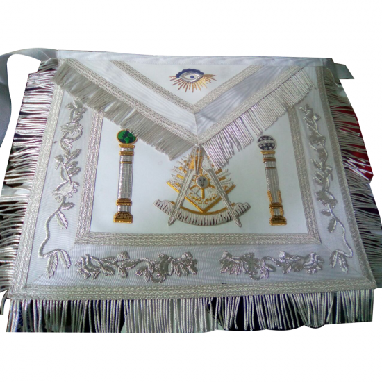 Regalia Lodge Masonic Scottish Rite Apron AASR Master Mason Superior Quality Columns Moon and Sun Cheap price