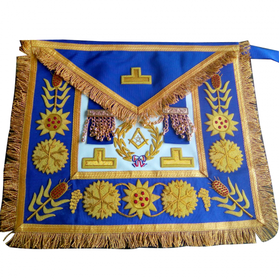 Regalia Lodge Masonic Scottish Rite Apron AASR Master Mason Superior Quality Columns Moon and Sun Cheap price