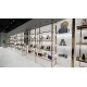 Shoe Store Wall Display Shelf Shoe Rack Stand Designs Wood Showcase Glass Shoe Display Case