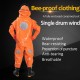 Beekeeping Equipment Protective Safety Garment Aeration-cooling Anti-Bee Coverall with Triple Fan