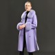 High Quality Europe Style Wholesale Price Women fox Fur Cashmere Wool Coat