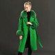 High Quality Europe Style Wholesale Price Women fox Fur Cashmere Wool Coat