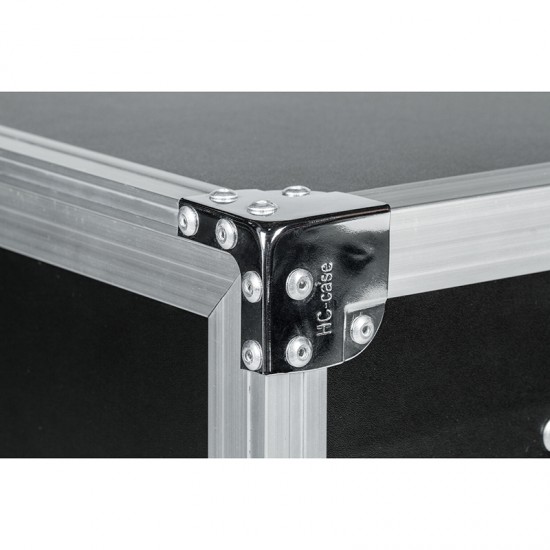 Large 16U Rack Power Distribution DJ Flight Case ABS Aluminum for Hard Case for Moving Head Durm Kit Speaker Tool Case for