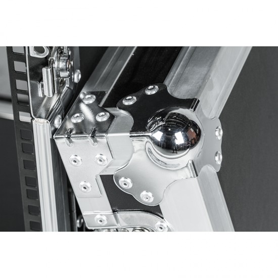 Large 16U Rack Power Distribution DJ Flight Case ABS Aluminum for Hard Case for Moving Head Durm Kit Speaker Tool Case for