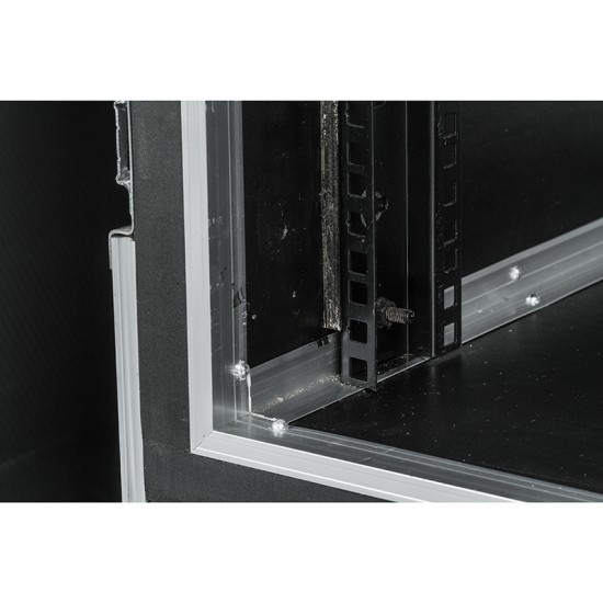 Large 16U Rack Power Distribution DJ Flight Case ABS Aluminum for Hard Case for Moving Head Durm Kit Speaker Tool Case for