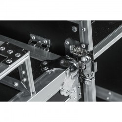 Large 16U Rack Power Distribution DJ Flight Case ABS Aluminum for Hard Case for Moving Head Durm Kit Speaker Tool Case for