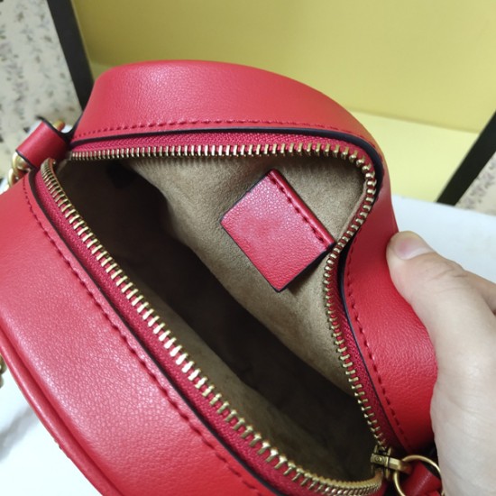 Genuine Leather High Quality Lady Crossbody Sling Women Handbags Round Bags