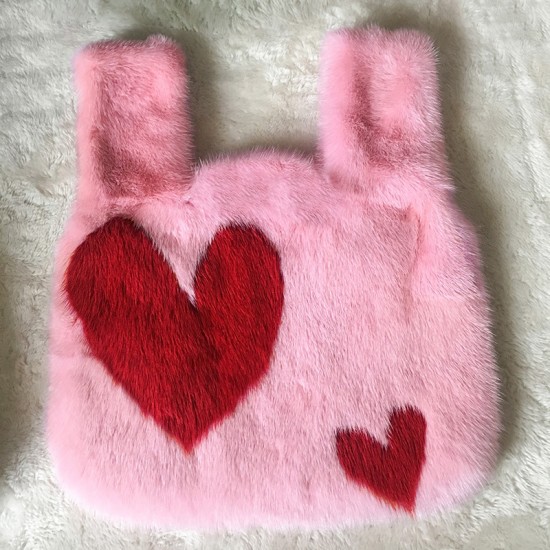 Fashion Fur Bags Fur Style Lady Handbag Girls Mink Fur Tote Bag