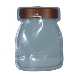 Wholesale Mini Ziplock Heat-Sealed PET Plastic Bags White Smell-Proof for Gummy and Jelly Packaging