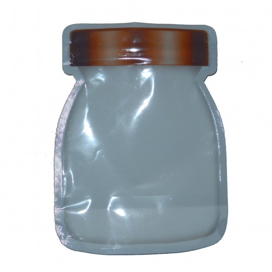 Wholesale Mini Ziplock Heat-Sealed PET Plastic Bags White Smell-Proof for Gummy and Jelly Packaging