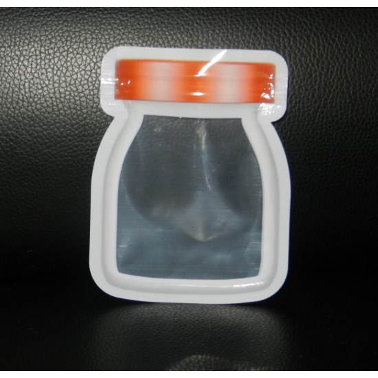 Wholesale Mini Ziplock Heat-Sealed PET Plastic Bags White Smell-Proof for Gummy and Jelly Packaging