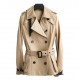 New Women Genuine Sheep Leather Coat Lady Female Real Sheep Skin Belt Jacket Fall/winter Coats Trench Clothes CT015