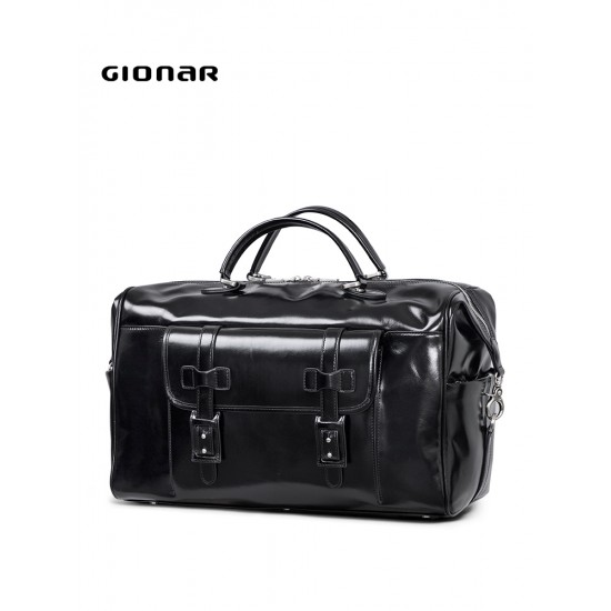 2021 Guangzhou Online Shopping High Quality Custom Logo Waxed Leather Men Duffle Travel Bags