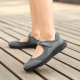 Women's Vulcanize Shoes Summer Hook & Loop Shallow Female Casual Shoes Air Mesh Breathable Platform Wear-resistant Daily Walking