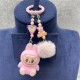 New keychain kawaii accessories car pendant three-dimensional creative Diy resin heart bag accessories desktop ornaments 2025