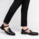 New Black Men's Summer Sandals Pu Leather Buckle Strap Dress Shoes for Men with Business Formal Shoes Men New Black Men's Summer Sandals Pu Leather Buckle Strap Dress Shoes for Men with Business Formal Shoes Men