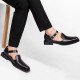New Black Men's Summer Sandals Pu Leather Buckle Strap Dress Shoes for Men with Business Formal Shoes Men New Black Men's Summer Sandals Pu Leather Buckle Strap Dress Shoes for Men with Business Formal Shoes Men
