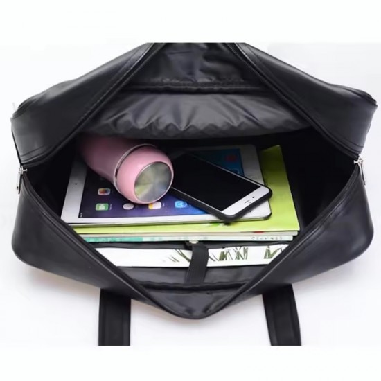 Student JK Handbag Waterproof PU Leather Single Shoulder Uniform Bag for Men And Women Official Document Commuter Backpack Student JK Handbag Waterproof PU Leather Single Shoulder Uniform Bag for Men And Women Official Document Commuter Backpack
