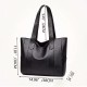 Vintage Large Capacity Tote Bag, Retro Vegan Shoulder Bag, Women's Casual Handbag For Commute Vintage Large Capacity Tote Bag, Retro Vegan Shoulder Bag, Women's Casual Handbag For Commute